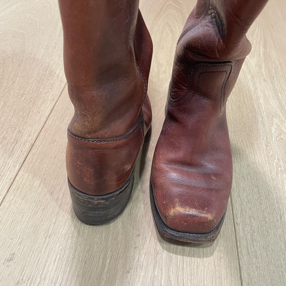 Priced to sell ! Gorgeous Vintage Frye classic Campus distressed Leather size 6 - Picture 9 of 16
